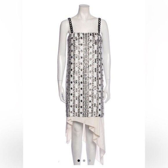 3.1 Phillip Lim Bohemian Sequin Dress Sz 2 White Copper Party Event Designer - Picture 1 of 13